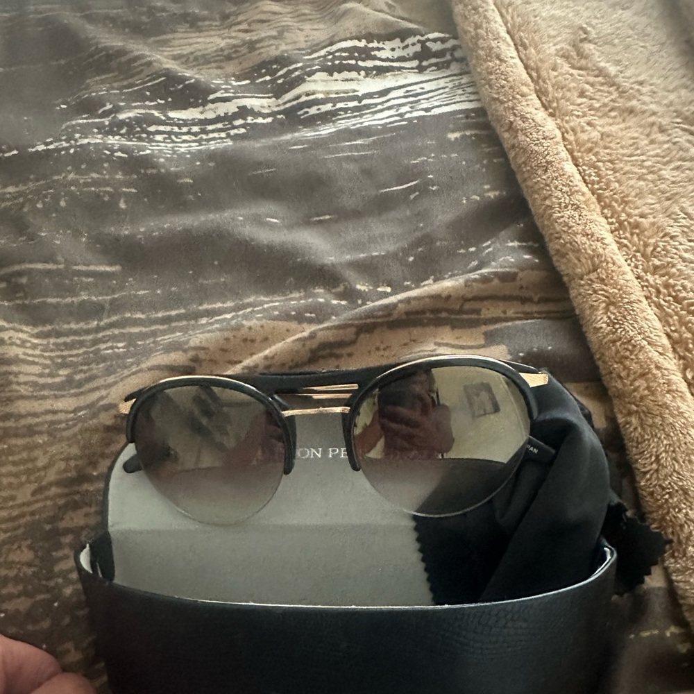Barton Perreira Sunglasses with Black Frame and Gold Details